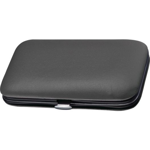 ein schwarzes gehäuse mit einem silbernen griff Manikürset Avola (Bild 1)