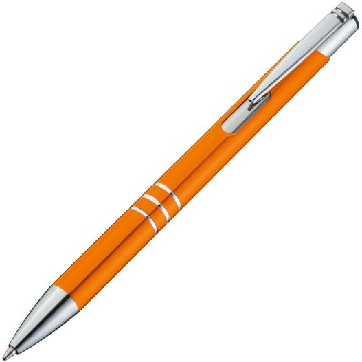 ein stift mit metallspitze und orangen körper Metall Kugelschreiber Ascot (Bild 1)