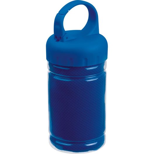 eine blaue plastikwasserflasche mit einer kunststoffkappe Sporthandtuch Sporty (Bild 1)