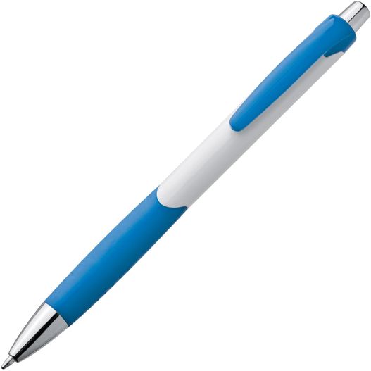 ein stift mit blauem lauf und silberner spitze Kugelschreiber Mao (Bild 1)