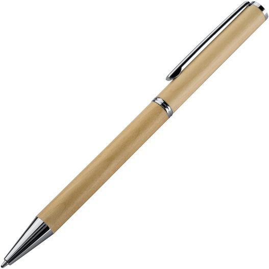 ein stift mit einem holzkörper und metallspitze Holz Kugelschreiber Heywood (Bild 1)