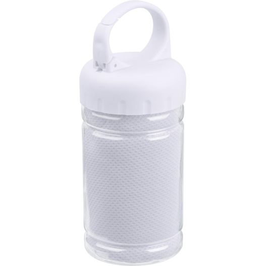 eine weiße plastikwasserflasche mit einer kunststoffkappe Sporthandtuch Sporty (Bild 1)