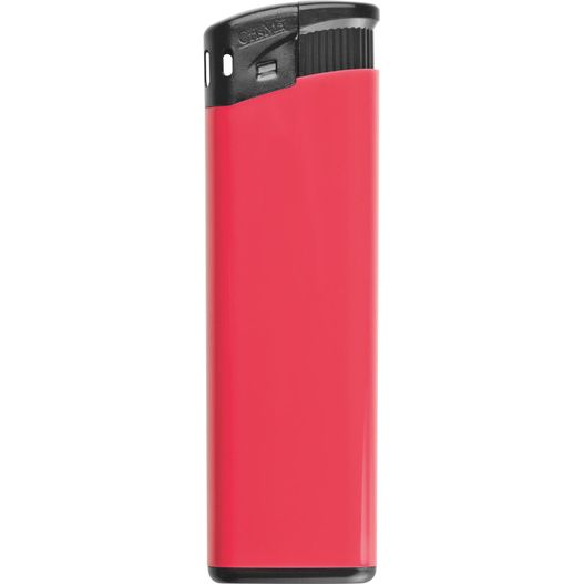 ein roter leuchter mit schwarzem oberteil Elektronikfeuerzeug Chatham (Bild 1)