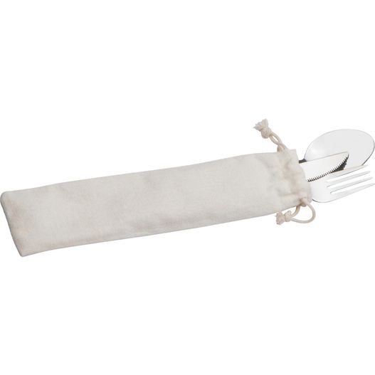 eine gabel und löffel in einer tasche mit einer gabel und löffel Besteckset Marrakesh (Bild 1)