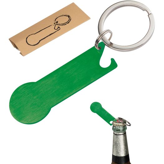 Schlüsselanhänger mit Einkaufschip Stickit (Bild 1)
