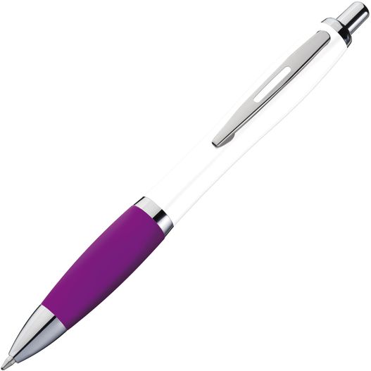 ein stift mit einem lila körper und silbernen spitze Kugelschreiber Kaliningrad (Bild 1)
