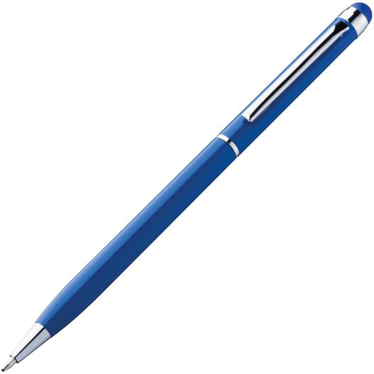 ein blauer stift mit einer silbernen spitze Metall Kugelschreiber New Orleans (Bild 1)