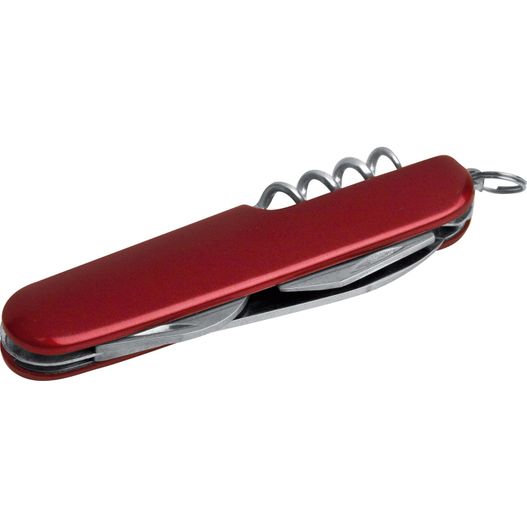 ein rotes schweizer armeemesser mit einer schlüsselkette Taschenmesser Havanna (Bild 1)