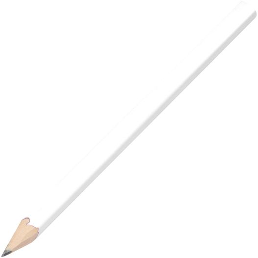 ein bleistift mit weißer spitze auf weißem hintergrund Zimmermannsbleistift Kent (Bild 1)