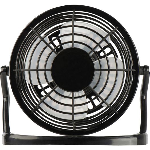 ein schwarzer fan auf einem stand auf weißem hintergrund Tischventilator Bali (Bild 1)