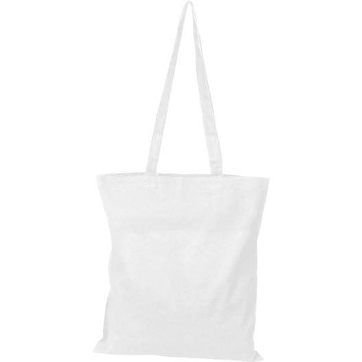 eine weiße tasche mit einem griff auf weißem hintergrund Baumwolltasche Copenhagen (Bild 1)