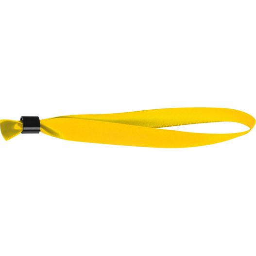 gelber lanyard mit schwarzem griff Veranstaltungsbändchen Mansfield (Bild 1)
