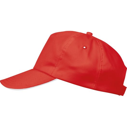 eine rote baseballkappe mit einem weißen visier Sandwichcap Arlington (Bild 1)