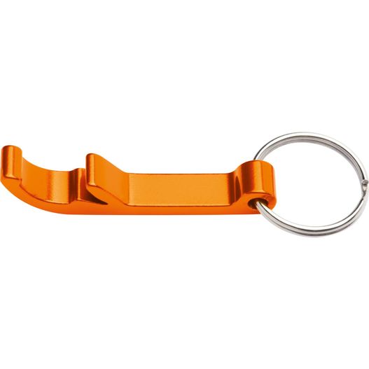 eine orange schlüsselanhänger mit einem metallring Flaschenöffner Worcester (Bild 1)