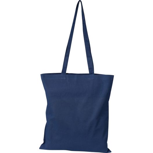 eine blaue leinwandtasche mit reißverschluss Baumwolltasche Copenhagen (Bild 1)