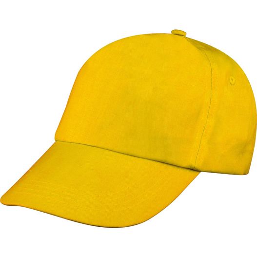 eine gelbe baseballkappe auf weißem hintergrund 5 Panel Baseballcap Santa Fe (Bild 1)
