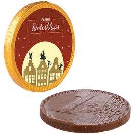 Kleine Schokoladen-Münze