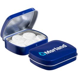 Mini Klappdeckeldose Logo Pfefferminz