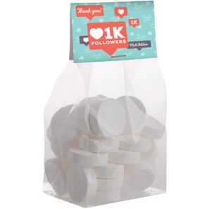 Blockbeutel mit Topkarte und 150 g Süssigkeiten