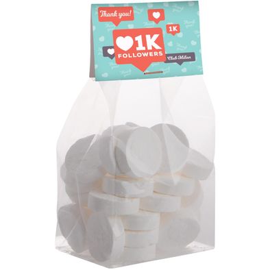 Blockbeutel mit Topkarte und 150 g Süssigkeiten