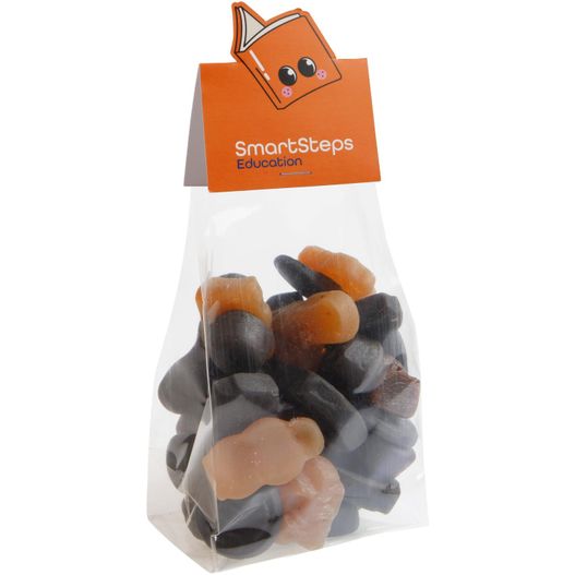 Blockbeutel mit Headerkarte in Ihrer eigenen Form und 150 Gramm Süßigkeiten (Bild 1)