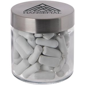 Glas 0,35 Liter gefüllt mit Süßigkeiten