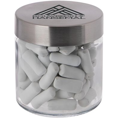 Glas 0,35 Liter gefüllt mit Süßigkeiten