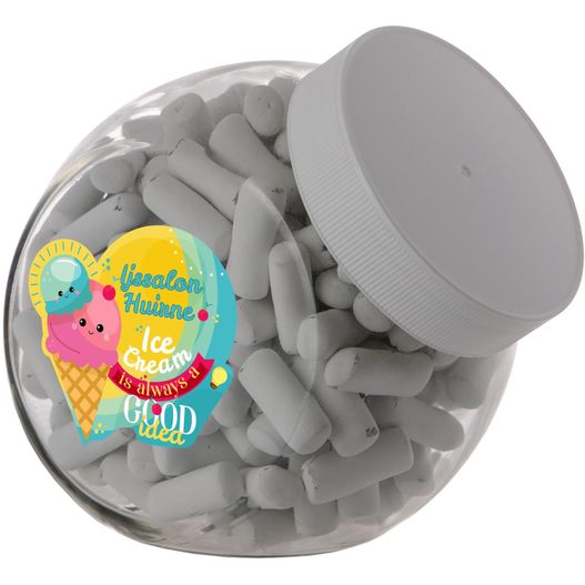 Medium Glas 0,9 Liter gefüllt mit Süßigkeiten (Bild 1)