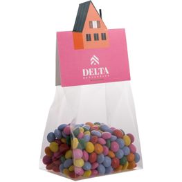 Produktabbildung Blockbeutel mit Headerkarte in Ihrer eigenen Form und 50 Gramm Süßigkeiten Blockbeutel mit Headerkarte in Ihrer eigenen Form und 50 Gramm Süßigkeiten