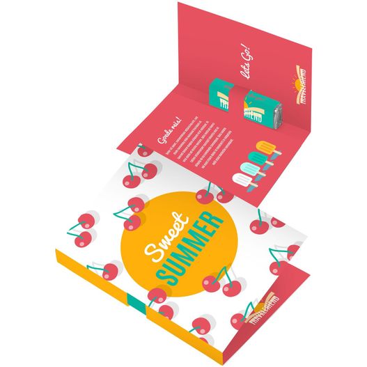 Faltkarte mit 1 Pfefferminzriegel (Bild 1)