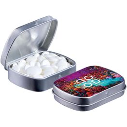 Mini Klappdeckeldose mit Pfefferminz