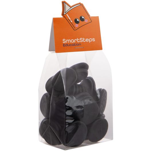 Blockbeutel mit Headerkarte in Ihrer eigenen Form und 150 Gramm Süßigkeiten (Bild 1)