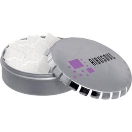 Klick-Klack Dose gefüllt mit Pfefferminz in Standardform