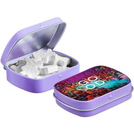 Produktabbildung Mini Klappdeckeldose mit Form Pfefferminz Mini Klappdeckeldose mit Form Pfefferminz