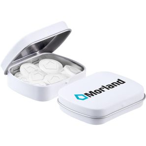 Mini Klappdeckeldose Logo Pfefferminz