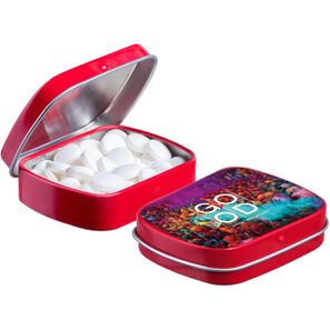 Mini Klappdeckeldose mit Pfefferminz