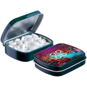 Mini Klappdeckeldose mit Pfefferminz