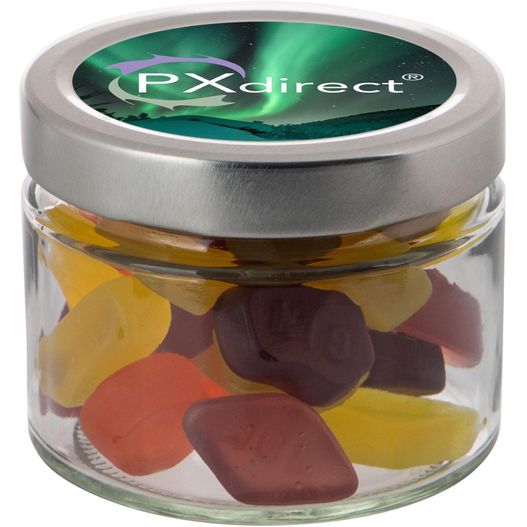 Produktabbildung Glas 0,22 Liter gefüllt mit Süßigkeiten Glas 0,22 Liter gefüllt mit Süßigkeiten (Bild 1)