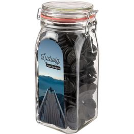 Produktabbildung Großes Weckglas 1,5 L mit Süßigkeiten Großes Weckglas 1,5 L mit Süßigkeiten