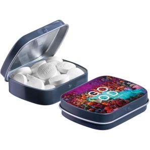 Mini Klappdeckeldose mit Form Pfefferminz