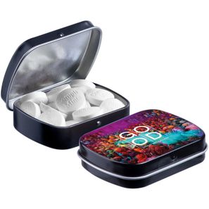 Mini Klappdeckeldose mit Form Pfefferminz