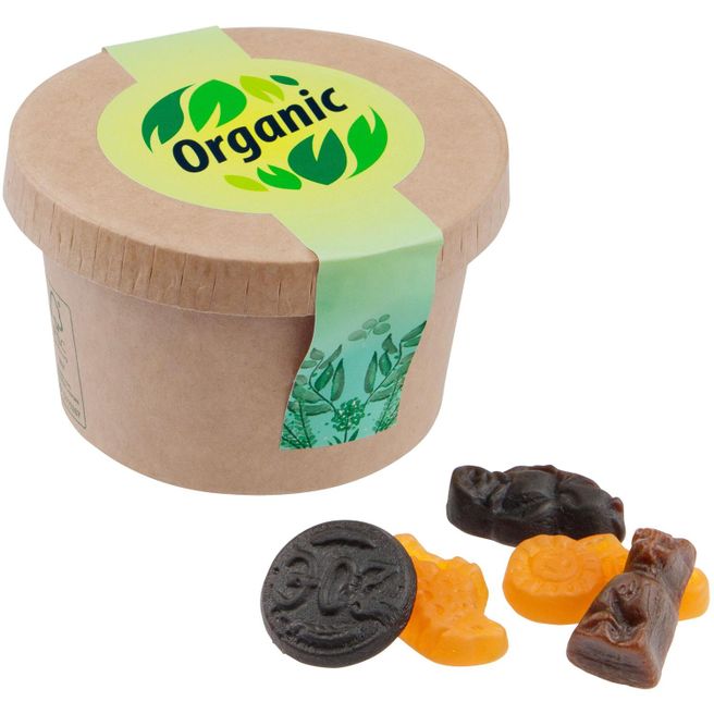 Produktabbildung Kartonbecher mit Süßigkeiten Kartonbecher mit Süßigkeiten