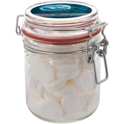 Produktabbildung Maxi Weckglas 0,4 Liter, mit Süßigkeiten Maxi Weckglas 0,4 Liter, mit Süßigkeiten (Bild 1)