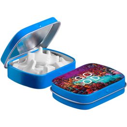 Produktabbildung Mini Klappdeckeldose mit Form Pfefferminz Mini Klappdeckeldose mit Form Pfefferminz