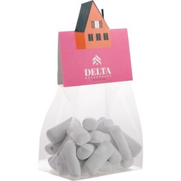 Produktabbildung Blockbeutel mit Headerkarte in Ihrer eigenen Form und 50 Gramm Süßigkeiten Blockbeutel mit Headerkarte in Ihrer eigenen Form und 50 Gramm Süßigkeiten