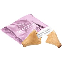 Glückskeks in bedruckter Folie