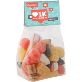 Blockbeutel mit Topkarte und 150 g Süssigkeiten