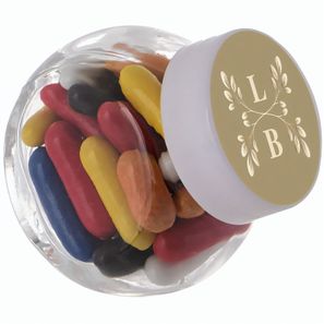 Mikro Glas 50 ml gefüllt mit Süßigkeiten