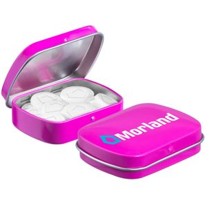 Mini Klappdeckeldose Logo Pfefferminz