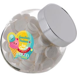 Produktabbildung Medium Glas 0,9 Liter gefüllt mit Süßigkeiten Medium Glas 0,9 Liter gefüllt mit Süßigkeiten